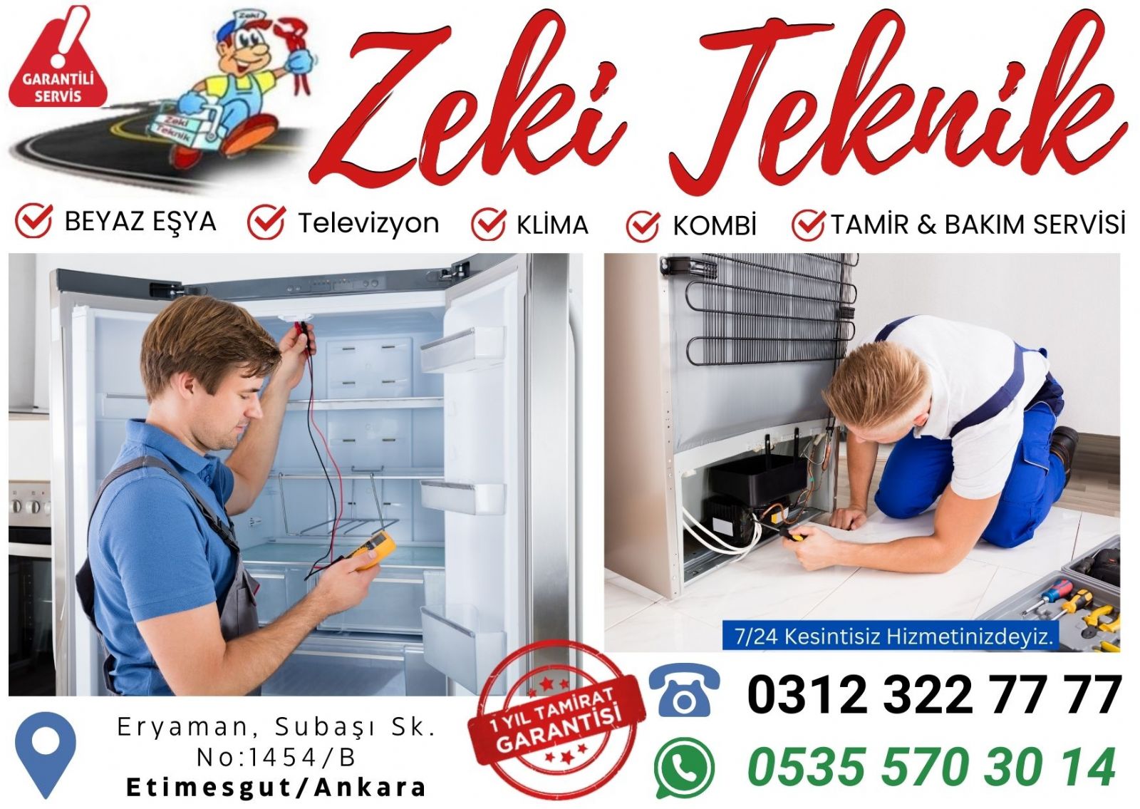 Eryaman Buzdolabı Tamircisii